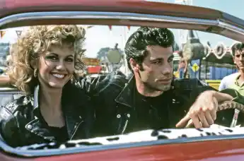 Studio publicity film still from Grease Olivia Newton-John, John Travolta © 1978 Paramount
