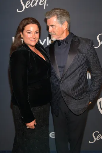 Pierce Brosnan and Keely Shaye Smith