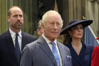 Prince William, King Charles III and Princess Kate