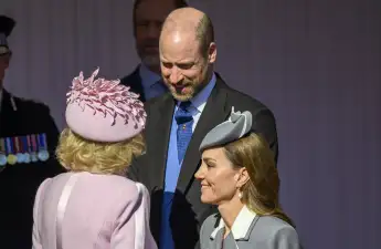 Prince William, Queen Camilla and Princess Kate