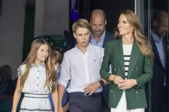 Prince William and Princess Kate with their children