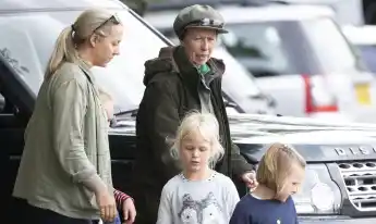 Princess Anne with her grandchildren