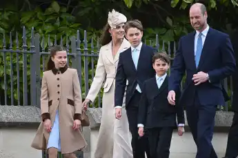 Princess Kate and Prince William with their children