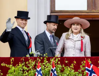 Prince Sverre Magnus, Queen Mette-Marit, and King Haakon