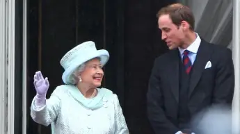 Prince William and Queen Elizabeth