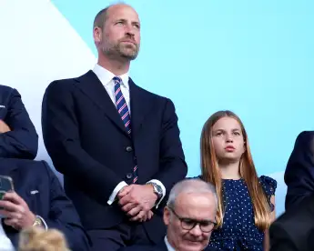 prince william princess charlotte women's em final 2025