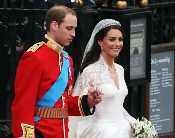 Prince William and Princess Kate at their wedding in 2011