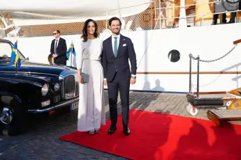princess sofia prince carl philip sweden reception stockholm ship danneborg