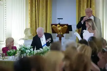Queen Camilla, King Charles, Donald Trump and Melania Trump