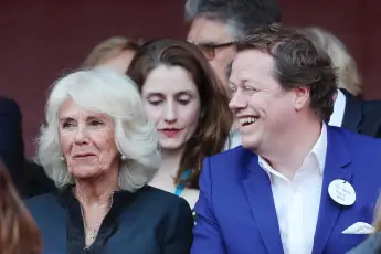 Queen Camilla and Tom Parker Bowles