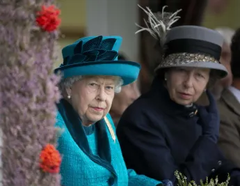 Queen Elizabeth II and Princess Anne