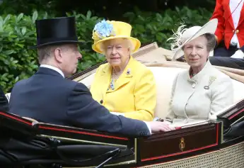 Queen Elizabeth II and Princess Anne