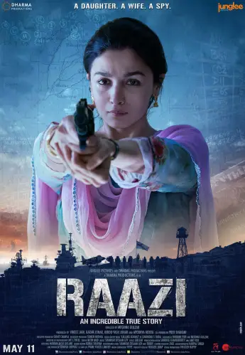RAAZI, Indian poster, Alia Bhatt, 2018. Zee Studios/courtesy Everett Collection FBMD01000aa10d000014ac0000aea70100a6c001