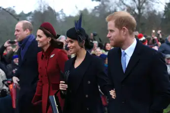 Royal family pictures happy before scandals Harry William feud Meghan Kate Charles