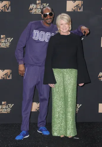 Snoop Dogg and Martha Stewart at the MTV Movie Awards 2017