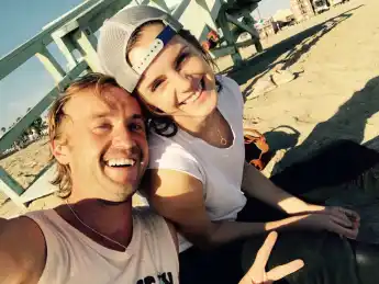 Tom Felton and Emma Watson