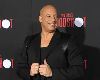 Vin Diesel at the "Bloodshot" premiere