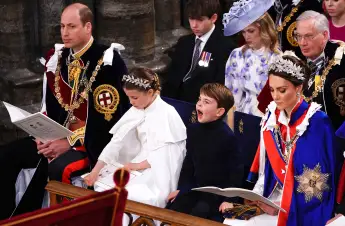 Prince William, Princess Charlotte, Prince Louis and Duchess Kate