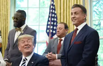 Donald Trump and Sylvester Stallone 2018