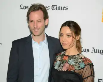 Aubrey Plaza and Jeff Baena attends the screening of The Little Hours during 2017 Los Angeles Film F