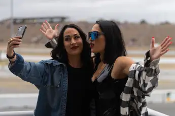 NASCAR, Motorsport, USA Toyota / Save Mart 350 Jun 12, 2022; Sonoma, California, USA; WWE professional wrestling tag tea