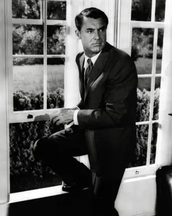 Cary Grant dans "North by Northwest" (Le Nord-Ouest)