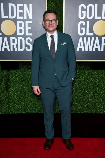 Christian Slater at the 2021 Golden Globes