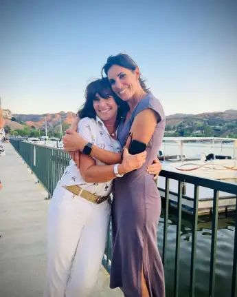 Daniela Ruah with her mother