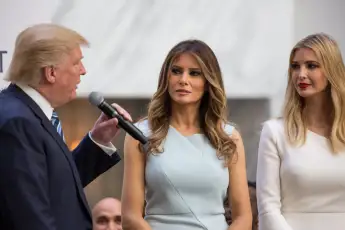 Donald Trump, Melania Trump and Ivanka Trump