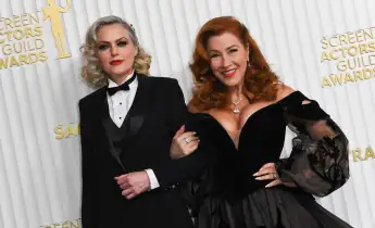 Elaine Hendrix and Lisa Ann Walter at the 2023 SAG Awards