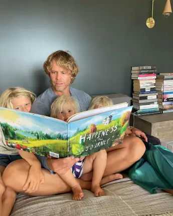 Eric Christian Olsen children Wyatt, Esmé and Winter
