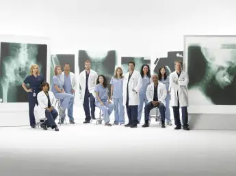The Cast of Grey's Anatomy with Eric Dane, Sara Ramirez, Justin Chambers, Jessica Capshaw, Chyler Leigh, Patrick Dempsey, Ellen Pompeo, James Pickens, Jr., Sandra Oh, Kevin McKidd and Chandra Wilson on September 3, 2009