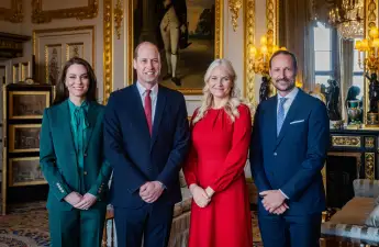 British Royals Duchess Kate Prince William Norwegian Crown Prince Couple Mette-Marit Haakon