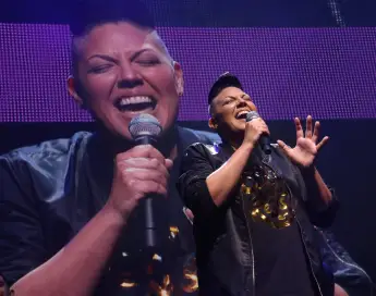 June 26 2019 New York City New York U S Singer actor SARA RAMIREZ performs during the benef