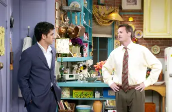 FRIENDS, John Stamos, Matthew Perry, The One With The Donor , (Season 9, epis. 216, aired May 8, 2003), 1994-2004, Warne