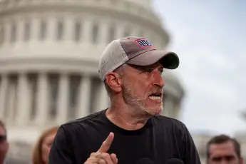 Jon Stewart speaks at conference on Honoring Our PACT Act at Capitol Veterans advocate Jon Stewart delivers impassioned
