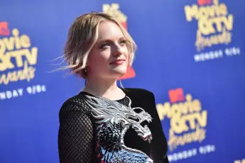 2019 MTV Movie and TV Awards Elisabeth Moss attends the 2019 MTV Movie and TV Awards at Barker Hangar on June 15, 2019 i