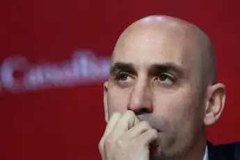 August 21, 2023: El presidente de la Real FederacioÂ³n EspaoÂ±ola de FoÂºtbol (RFEF), Luis Rubiales besoÂ³ a la jugadora