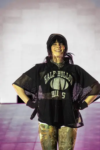 Billie Eilish live during Rock en Seine Music festival. Billie Eilish en concert au festival Rock en Seine. 295765 2023-