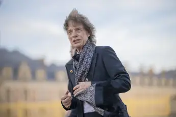 King Charles Visit To France Mick Jagger and his partner US choreographer Melanie Hamrick at the state banquet at the Pa
