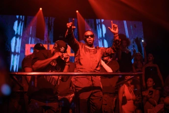 Celebrities sightings at LIV. Featuring: Breyon Prescott, P. Diddy Where: Miami, Florida, United States When: 01 Oct 202