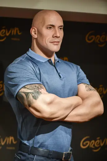 The Rock Urges Skin Tone Change To Wax Figure - Paris File photo dated October 16, 2023 shows the Grevin Museum unveils