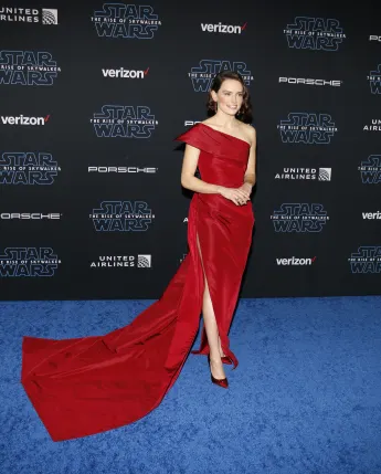 Daisy  Ridley  at  the  World  premiere  of  Disney's  'Star  Wars:  The  Rise  Of  Skywalker'  held