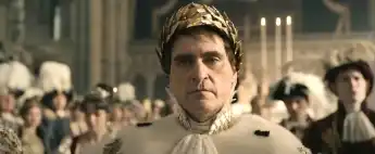 RECORD DATE NOT STATED NAPOLEON, Joaquin Phoenix as Napoleon Bonaparte, 2023. Sony Pictures Entertainment / Courtesy Eve