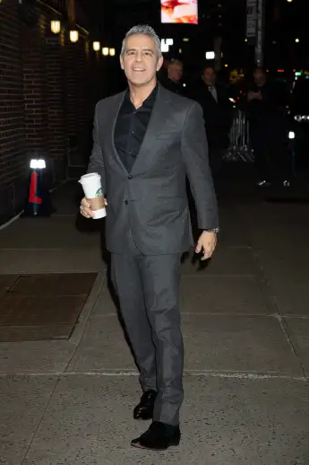 Taraji P Henson and Andy Cohen Stephen Colbert Show Featuring: Andy Cohen Where: New York, New York, United States When: