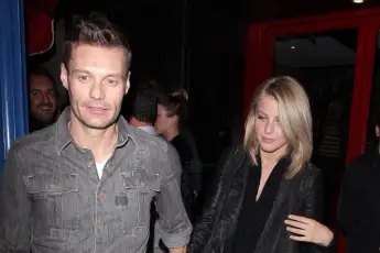 Ryan Seacrest and Julianne Hough leaving Mercato di Vetro in Los Angeles 69157 LOS ANGELES CALIFORNIA Friday November 4,