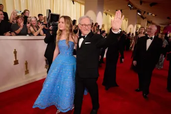 Oscar® nominee Steven Spielberg and guest arrive on the red carpet of the 96th Oscars® at the Dolby® Theatre at Ovati