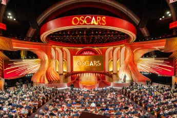 96th Oscars, Academy Awards James Wilson, Leonard Blavatnik and Jonathan Glazer accept the Oscar® for International Fea