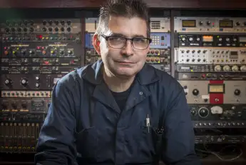 June 21, 2022: Music producer Steve Albini in his Chicago studio in 2014. Albini, who produced albums by Nirvana, the Pi