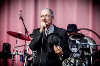 Leonard Cohen performing at Olympisch Stadion, Amsterdam